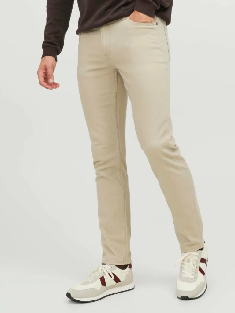 Jack & Jones Farkut-JPSTGLENN ORIGINAL PANT Viistaskuhousut Beige