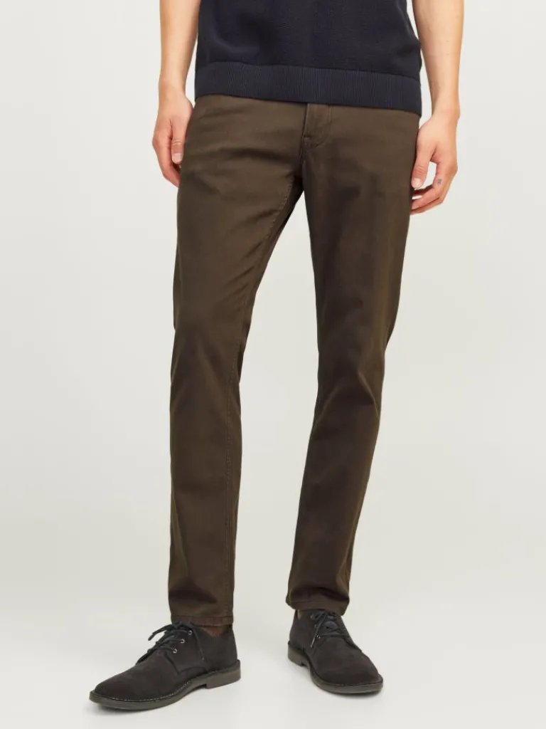 Jack & Jones Farkut-JPSTGLENN ORIGINAL PANT Viistaskuhousut Ruskea