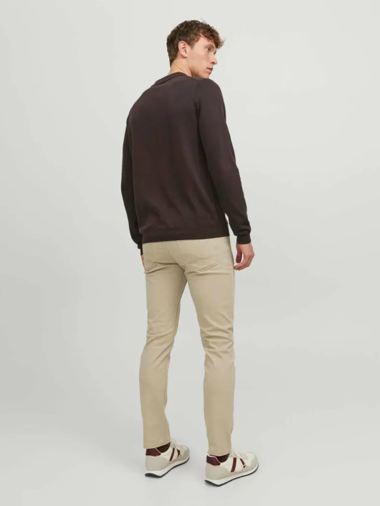 Jack & Jones Farkut-JPSTGLENN ORIGINAL PANT Viistaskuhousut Beige