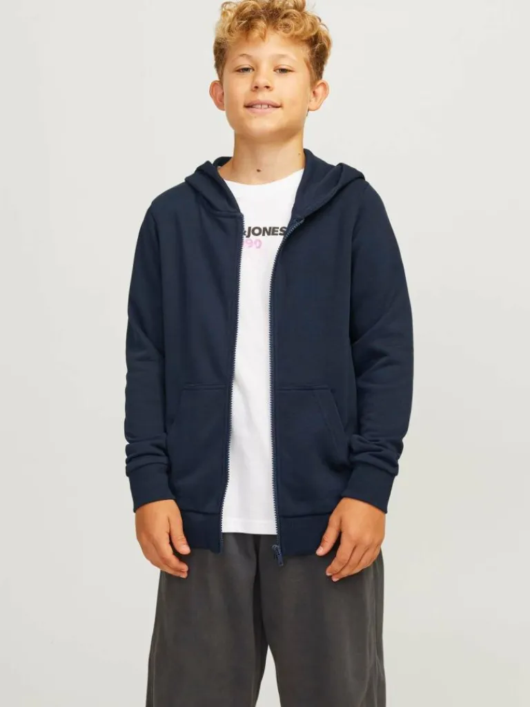 Clearance Junior Yksivärinen Vetoketjullinen huppari Sweatshirts