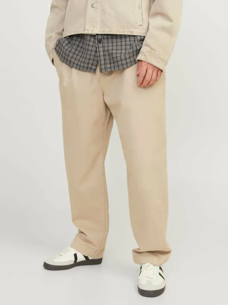 Jack & Jones Housut-Loose Fit Chino-housut Beige