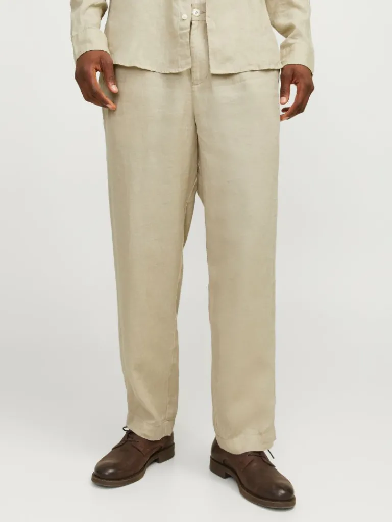 Jack & Jones Housut-Loose Fit Chino-housut Beige