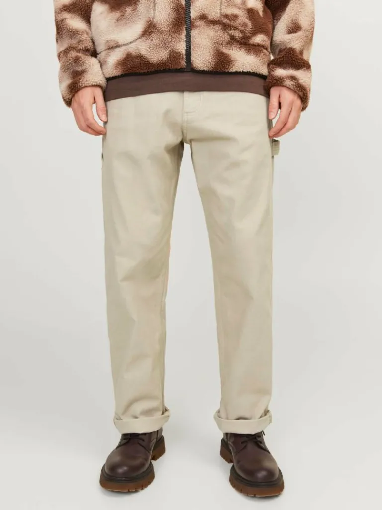 Jack & Jones Housut-Loose Fit Työhousut Beige