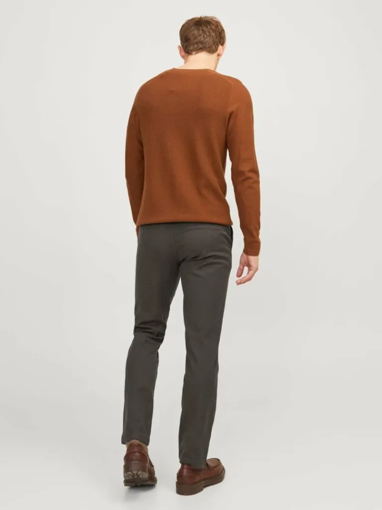 Jack & Jones Housut-Regular Fit Klassiset housut Ruskea