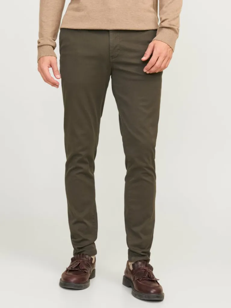 Jack & Jones Housut-Slim Fit Chino-housut Ruskea