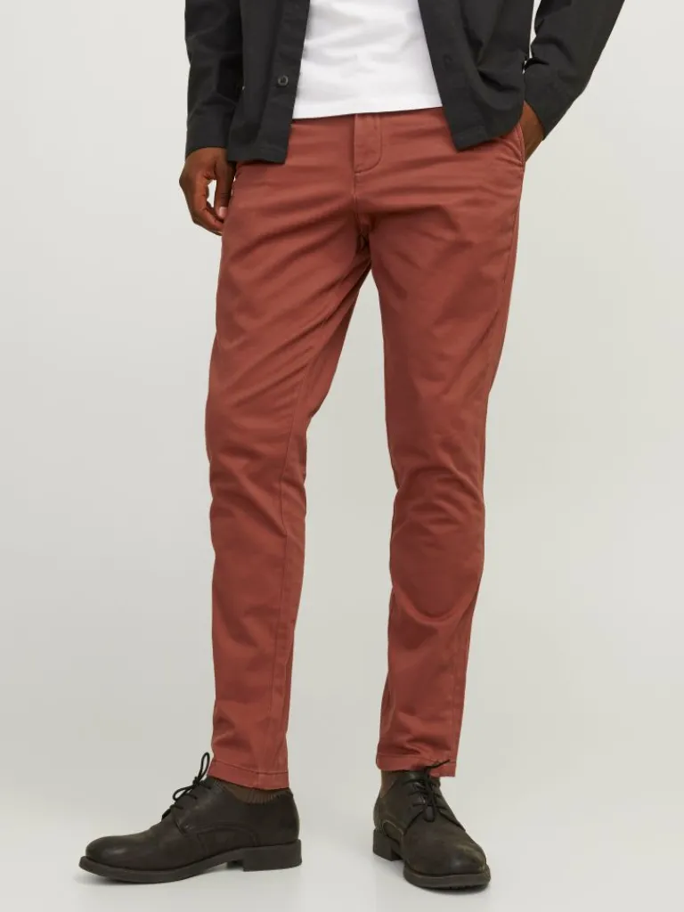 Jack & Jones Housut-Slim Fit Chino-housut Punainen