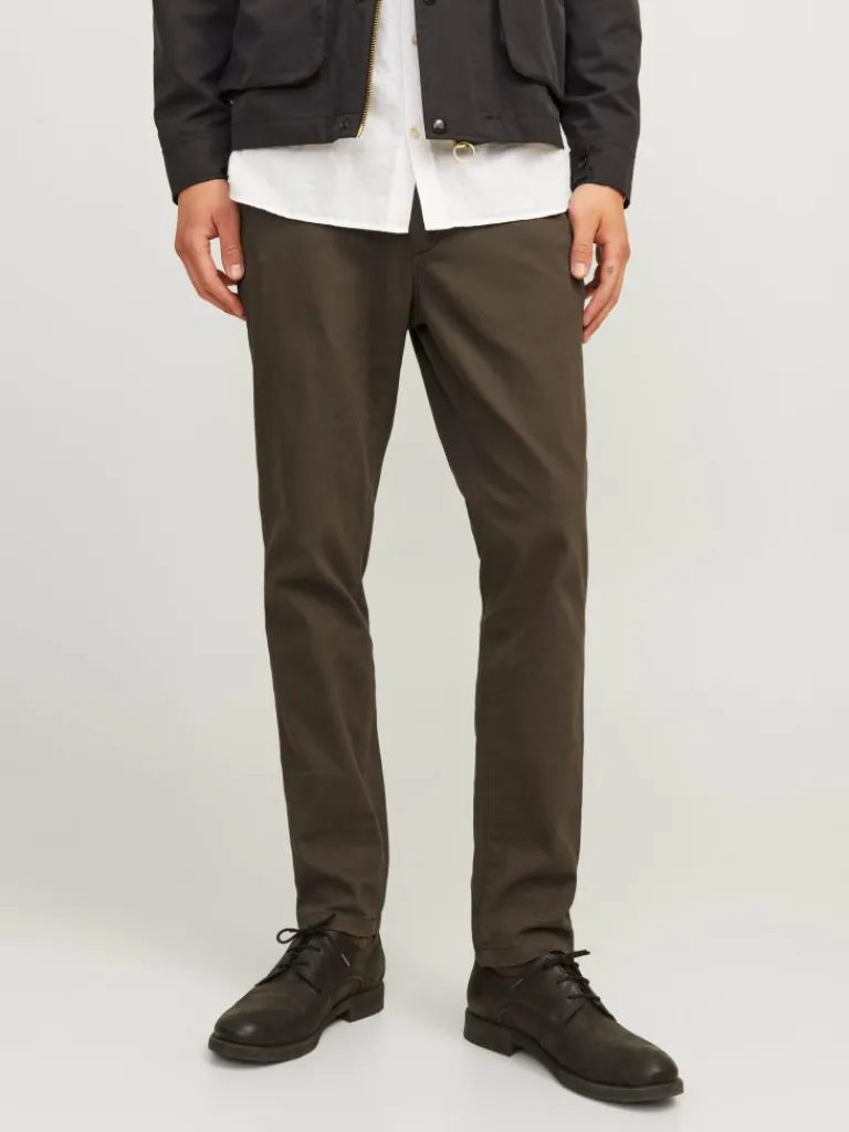 Jack & Jones Housut-Slim Fit Chino-housut Ruskea