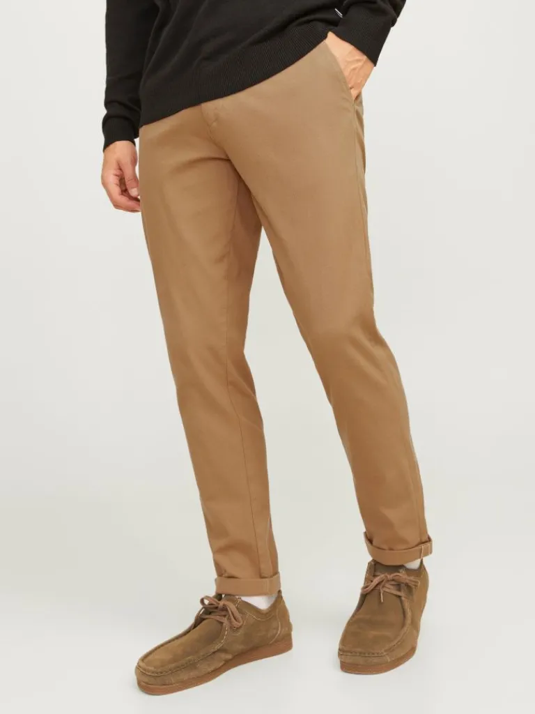 Jack & Jones Housut-Slim Fit Chino-housut Ruskea