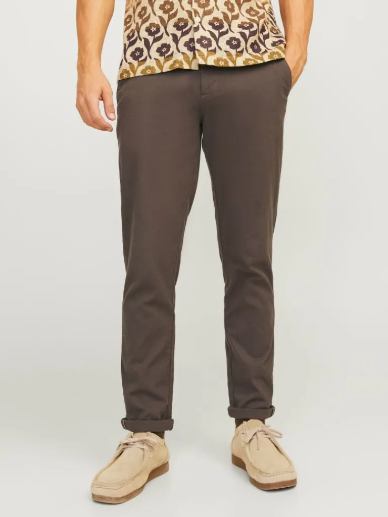 Jack & Jones Housut-Slim Fit Chino-housut Ruskea