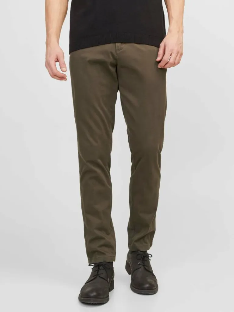 Jack & Jones Housut-Slim Fit Chino-housut Ruskea