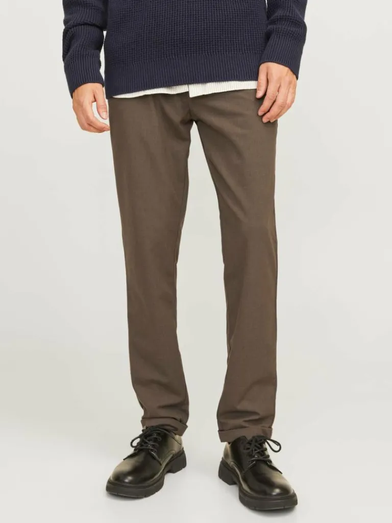 Jack & Jones Housut-Slim Fit Chino-housut Ruskea