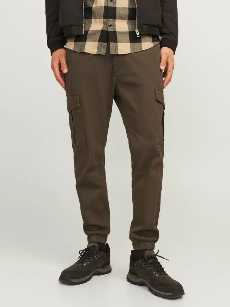 Jack & Jones Housut-Slim Fit Reisitaskuhousut Ruskea