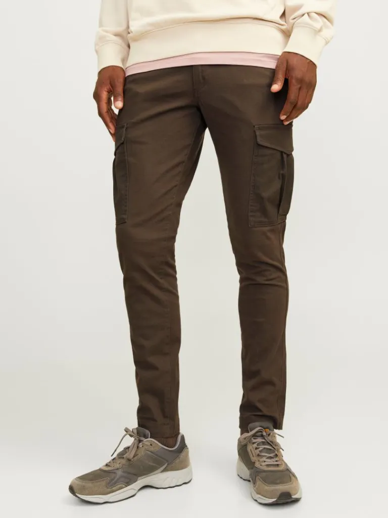 Jack & Jones Housut-Slim Fit Reisitaskuhousut Ruskea