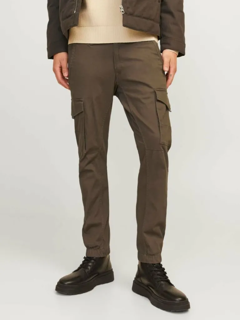 Jack & Jones Housut-Slim Fit Reisitaskuhousut Ruskea