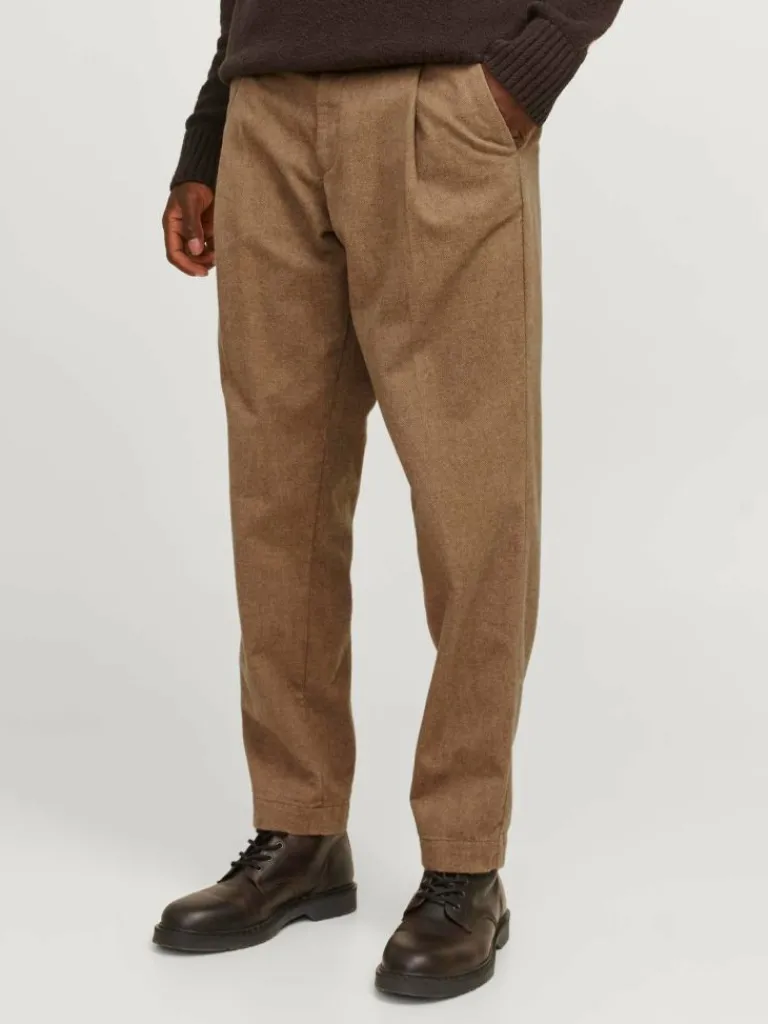 Jack & Jones Housut-Wide Leg Fit Chino-housut Ruskea