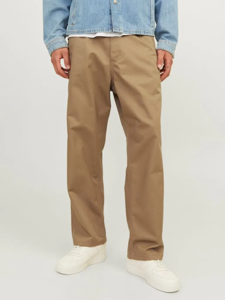 Jack & Jones Housut-Wide Leg Fit Työhousut Ruskea