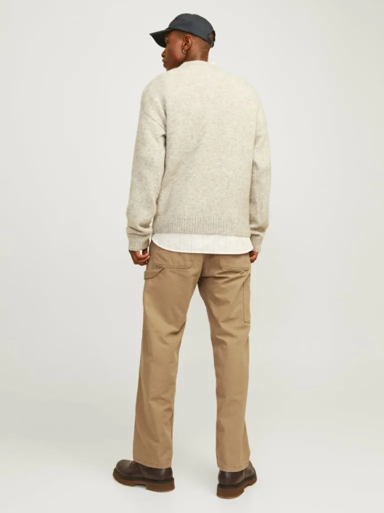 Jack & Jones Housut-Wide Leg Fit Työhousut Beige