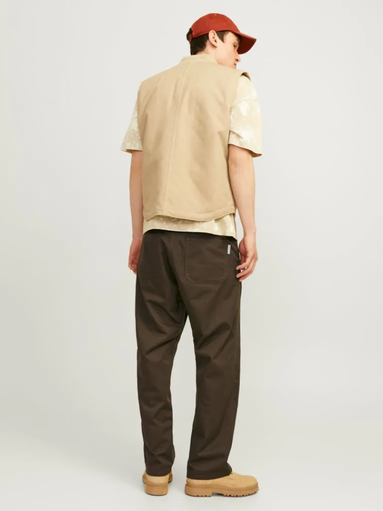 Jack & Jones Housut-Wide Leg Fit Työhousut Ruskea